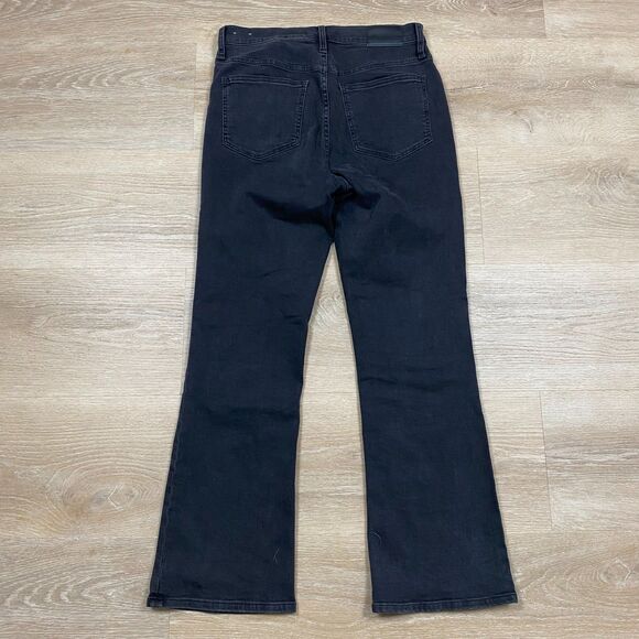 Madewell Cali Demi-Boot Jeans Size 28T Color Black Bellspring Wash - Picture 6 of 11